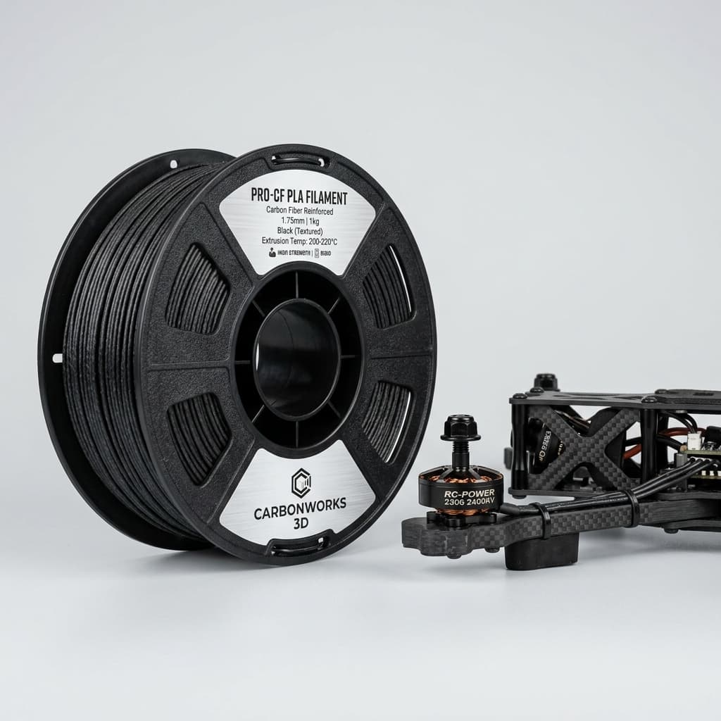 Bobina de PLA Fibra de Carbono
