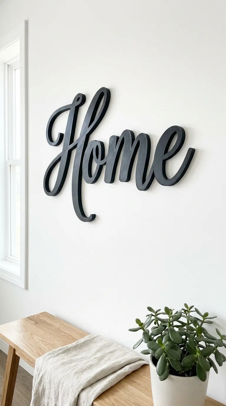 Palabra "HOME" Volumétrica