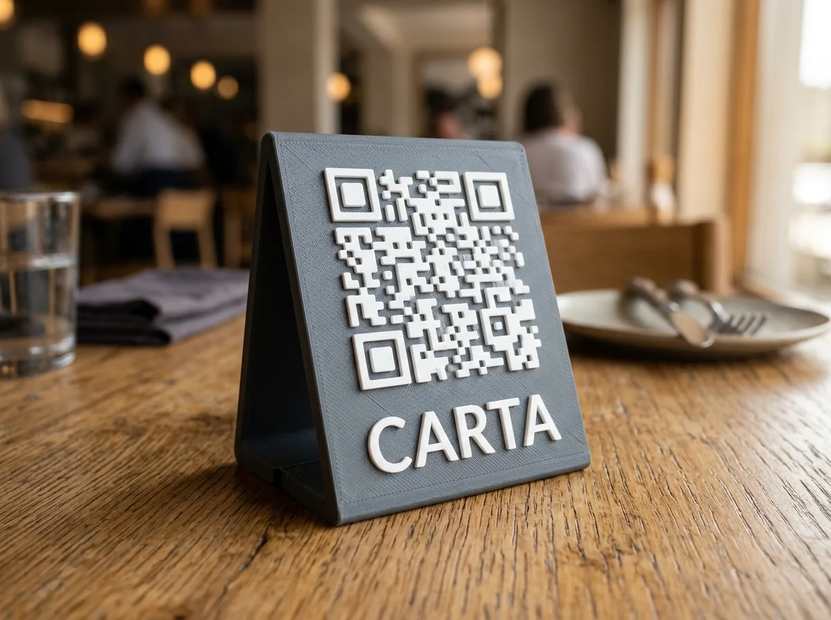 Soporte QR 3D en Relieve para Carta