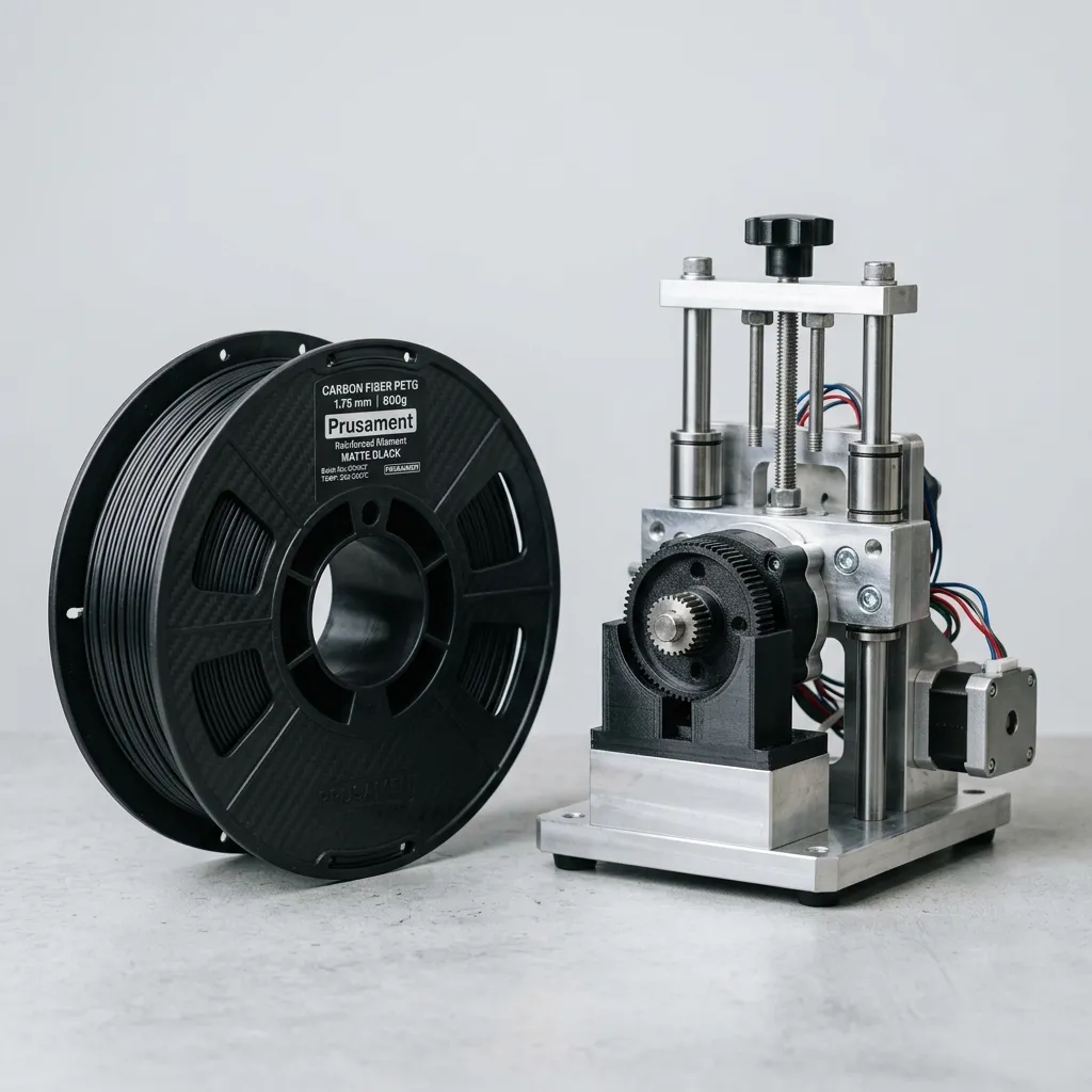 Bobina de PETG Fibra de Carbono